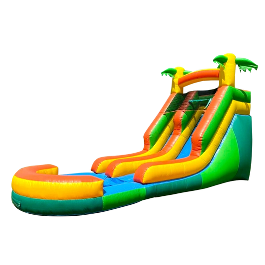 Tropical 16' Wet/Dry Inflatable Slide