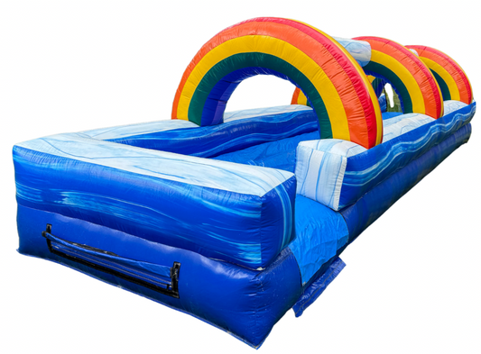 30' Blue Marble Inflatable Slip n Slide