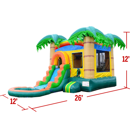 12'x12' Tropical Inflatable Bounce House Combo